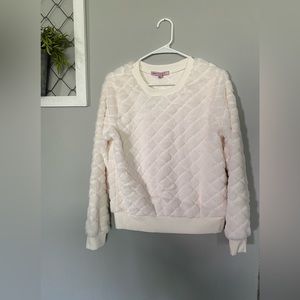 Womens fuzzy sweater